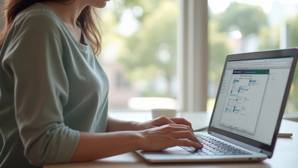 Digitale kalender en timeblocking visualisatie op scherm
